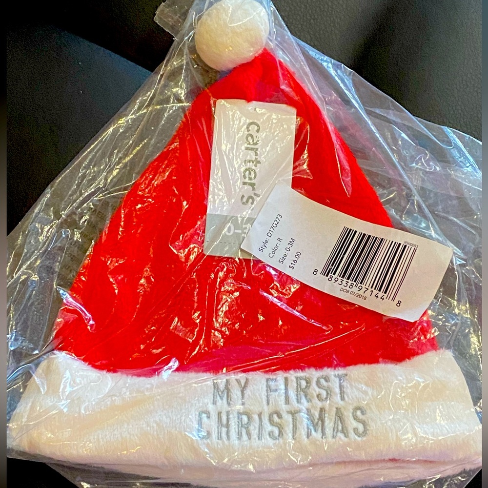NIB Newborn “My First Christmas” Santa Hat 🎄
